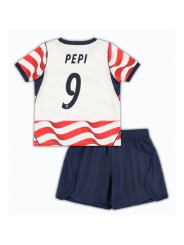 Vereinigte Staaten Ricardo Pepi #9 Heimtrikotsatz für Kinder WM 2026 Kurzarm (+ Kurze Hosen)